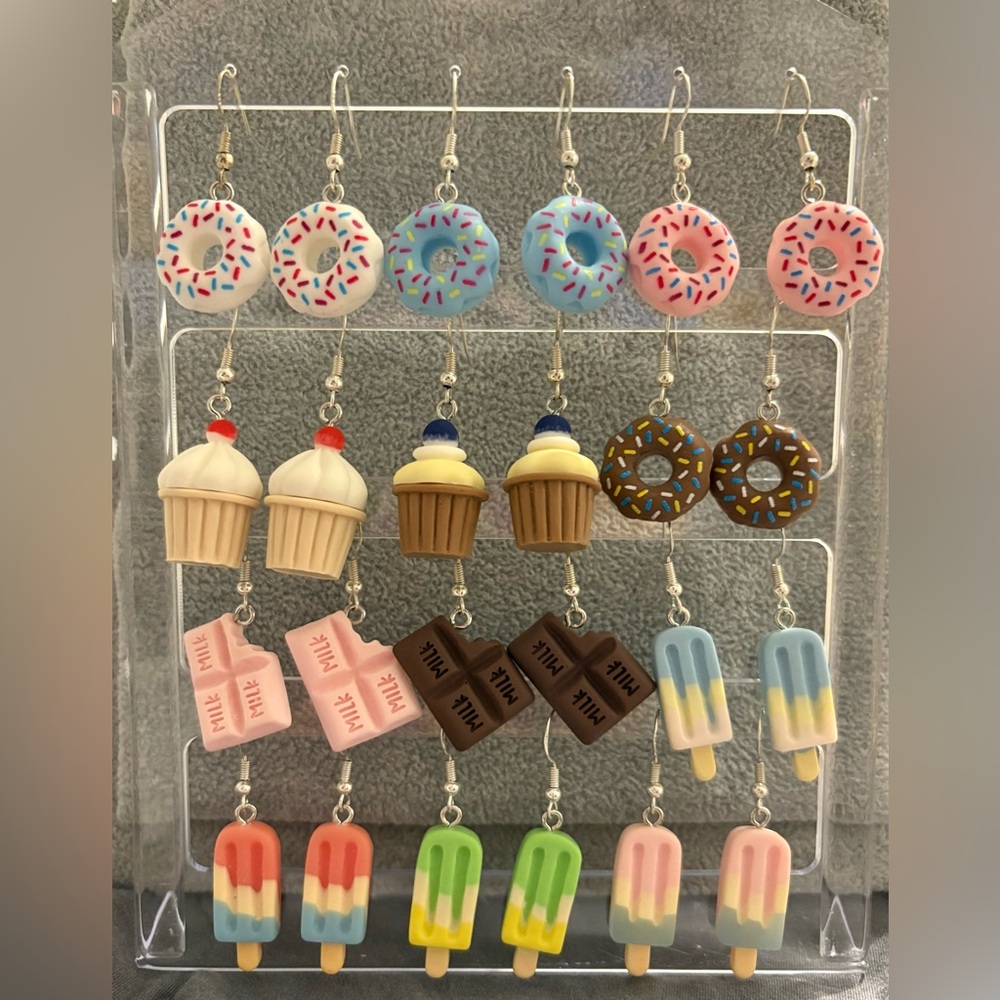 Tasty Pastry Earrings 🍩🧁🍫